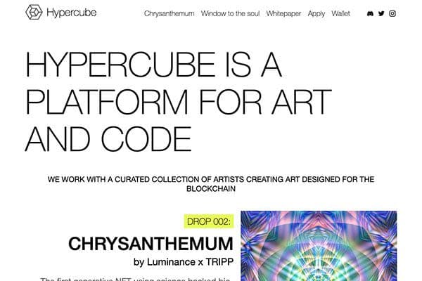 Hypercube - a platform for art and code Hypercube - a platform for art and code